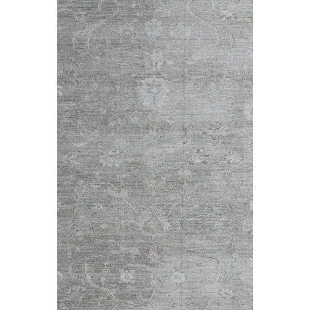 Large Turkish Angora Oushak Rug Measures: 12'5 X 16'9 by Keivan Woven Arts For Sale - Image 4 of 6