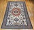 Ivory Vintage Persian Ardabil Rug, Hand-Knotted Wool, Geometric Pattern, Ivory & Brick, 8x11 For Sale - Image 8 of 16