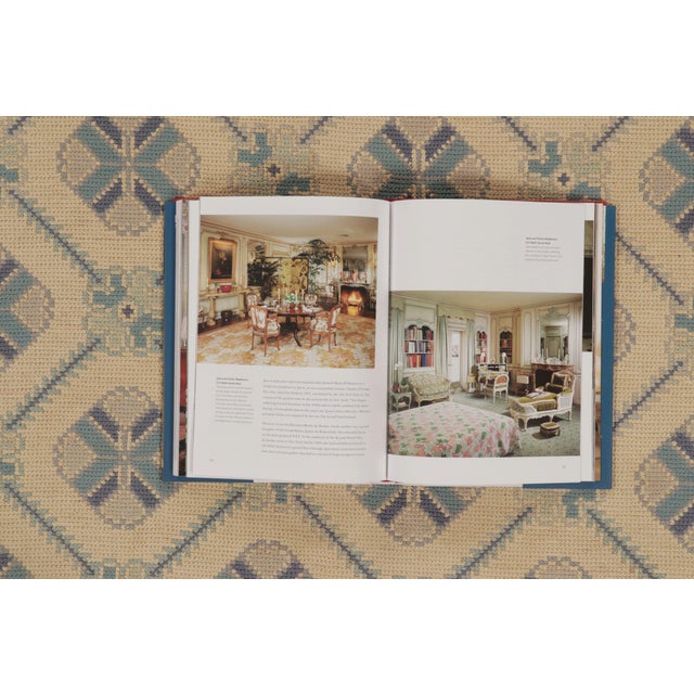 Beige Oversized Vintage Portuguese Needlepoint Rug With Floral Lattice - Rug & Kilim For Sale - Image 8 of 10