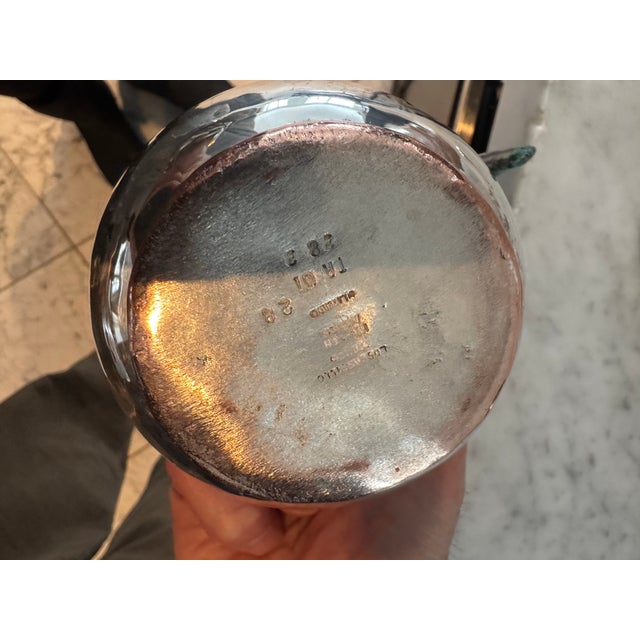 Los Castillo Silver Plate Creamer, Sugar Bowl and Matching Ladle For Sale In New York - Image 6 of 10