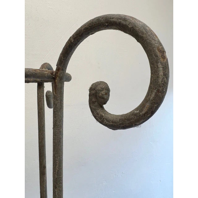 19th Century French Wrought Iron Stand for Witch Ball For Sale - Image 18 of 18
