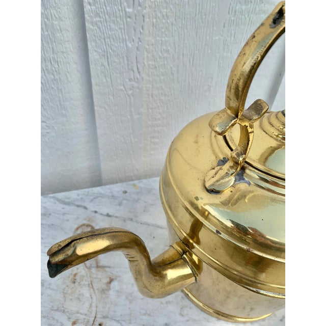 19th Century Brass Kettle For Sale - Image 6 of 12