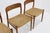 Brown Vintage Model 75 Dining Chairs in Papercord attributed to Niels Otto Møller for J.L. Møllers, 1960s, Set of 6 For Sale - Image 8 of 12