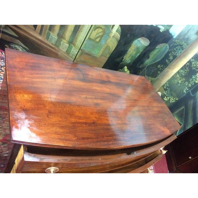 Antique Bowfront Chest of Drawers, Mahogany Chest For Sale - Image 12 of 14