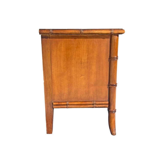 Vintage Faux Bamboo Aloha Nightstands or End Side Tables by Thomasville, A Pair For Sale - Image 10 of 11