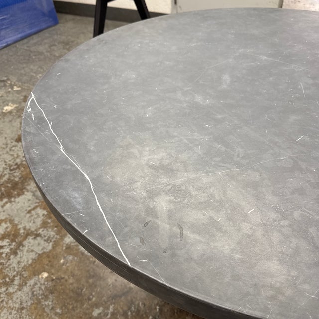 Timothy Oulton for Restoration Hardware Salvaged Round Dining Table, 42 Inch For Sale In San Francisco - Image 6 of 12