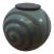 Mid-Century Modern Japanese Raku Ceramic Vessel With Lid For Sale