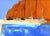 After David Hockney Abstract Poolside Beach Landscape Oil Painting by Alexandra Swistak For Sale - Image 9 of 11