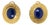 Earrings in 19.2 Karat Gold and Lapis Lazuli from Joais, Set of 2 For Sale