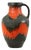 Large Orange Fat Lava Vase from Carstens Tönnieshof, West Germany, 1960s For Sale