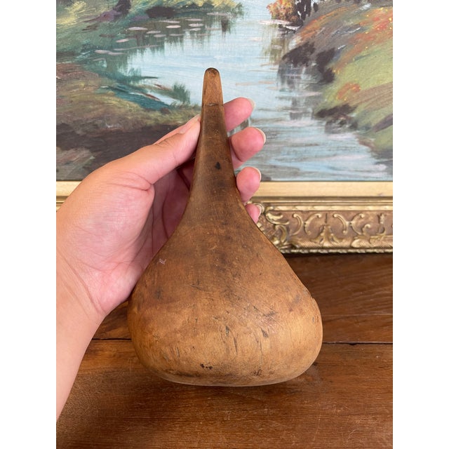 Antique 19th Century Hand-Carved Decorative Wooden Ladle Spoon With Sculptural Curved Handle. For Sale In Seattle - Image 6 of 11