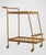 Brand New Arteriors Home Sanders Leather & Blonde Oak Bar Cart For Sale In Chicago - Image 6 of 6