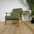Brockmann-Petersen Mid-Century Modern Armchair – Danish Teak & Oak Frame, 1950s–60s Scandinavian Design