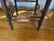 Early American 1820's Elm Delaware Corner Chair With Woven Seat For Sale - Image 4 of 8