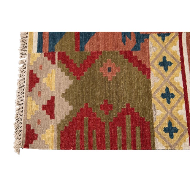 21st Century Contemporary Kilim Rug 6 '7'' X 9' 8''. For Sale In New York - Image 6 of 12