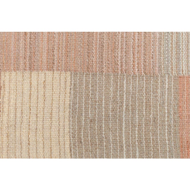 Doris Leslie Blau Vintage Swedish Flat-Weave Rug in Earth Tones For Sale - Image 4 of 9