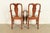 Henkel Harris Queen Anne Solid Cherry Wood Dining Chairs, Set of Ten For Sale - Image 12 of 14