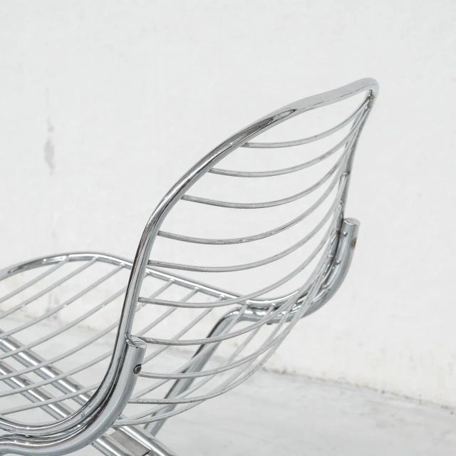 Silver Space Age Dining Chairs by Gastone Rinaldi, 1970s, Set of 4 For Sale - Image 8 of 13