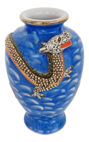 Japanese Moriage Dragon Ware Hand Painted Porcelain Vase