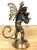 Pair Belle Époque Style Winged Monkey Masquerade Tragedy & Comedy Chambersticks For Sale - Image 15 of 17