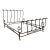 Vintage Signed Brown Jordan "Autumn Guild" Wrought Iron Queen Sleigh Bed For Sale