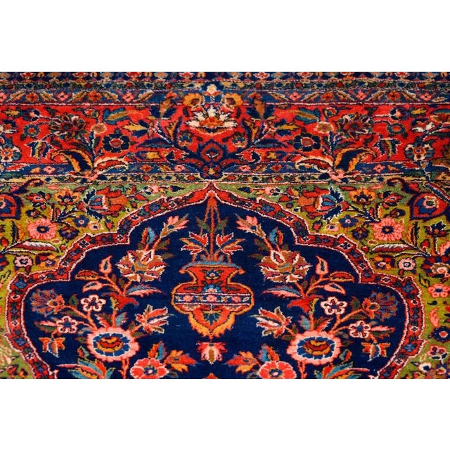 Textile Early 20th Century Kashan Prayer Rug For Sale - Image 7 of 13