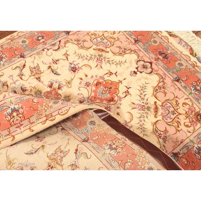 Beige Middle Eastern Rug in Wool For Sale - Image 8 of 9