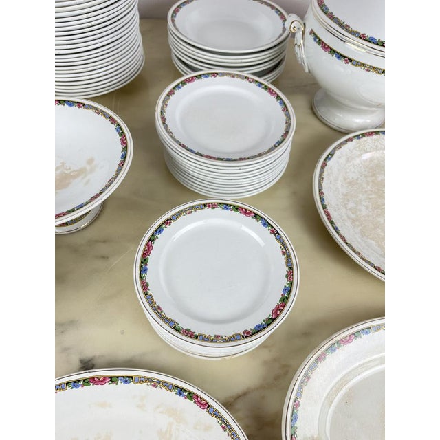 Italian Ceramic Dishes, 1890s, Set of 70 For Sale - Image 5 of 18