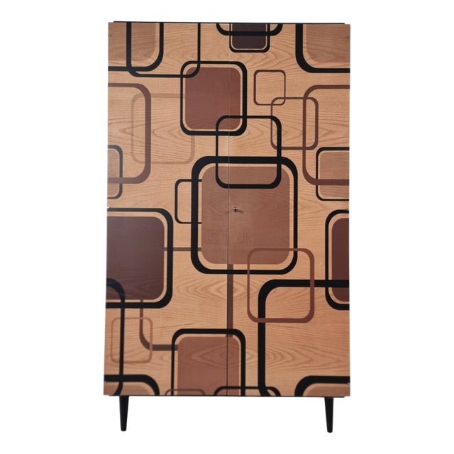 Vintage Wardrobe in Ash, 1970s For Sale