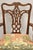 Traditional Late 20th Century Maitland Smith Georgian Carved Mahogany Needlepoint Dining Arm Chairs - A Pair For Sale - Image 3 of 11