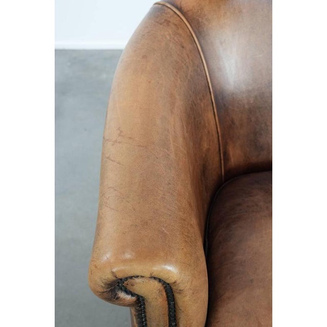 Animal Skin Club Chair in Sheepskin For Sale - Image 7 of 18
