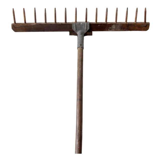 Antique Wooden Hay Rake For Sale