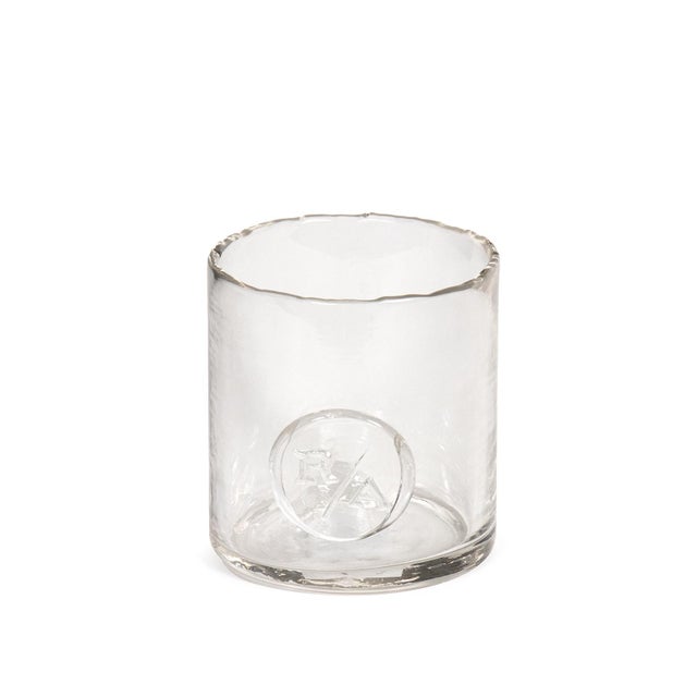 2020s Monogram Glass Votive Small, Clear For Sale - Image 5 of 5