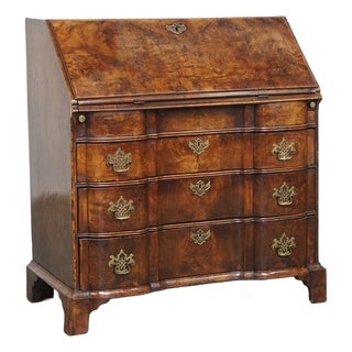 Large Antique Secretaire in Oak For Sale