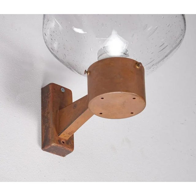1960s Copper Wall Lamp attributed to Fagerhults, 1960s For Sale - Image 5 of 7