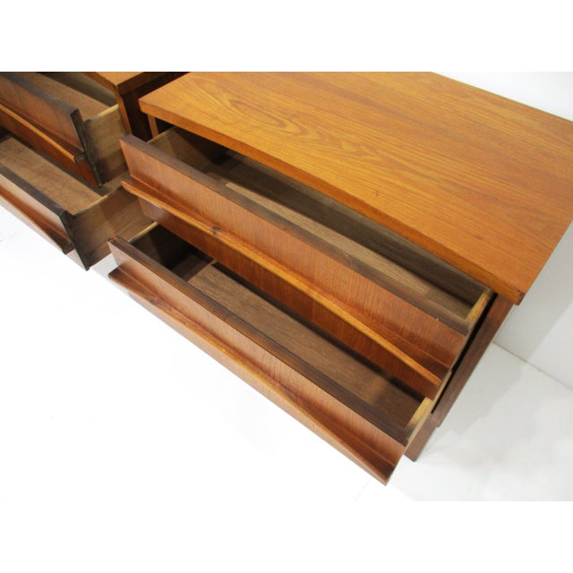 Mid Century Walnut Nightstands in the Style of Altavista Lane For Sale - Image 10 of 12