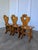 Vintage Tyrolean Wooden Heart Cut-Out Backrest Farmhouse Chair, 1970s, Set of 3 For Sale - Image 4 of 18