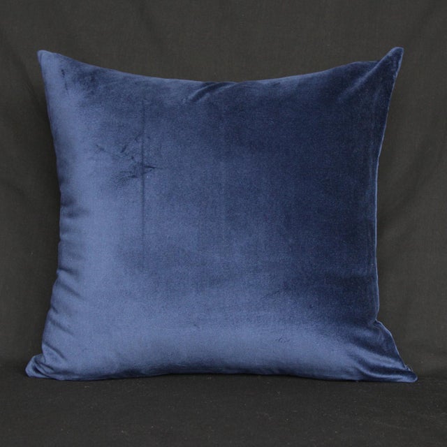 Blue Velvet Decorative Pillow Chairish