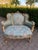 1950 French Louis XVI Gold Beech Damask Settee - 1 Pc For Sale - Image 11 of 14