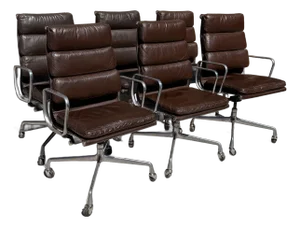 Eames Soft Pad Chairs for Herman Miller Model Ea420l