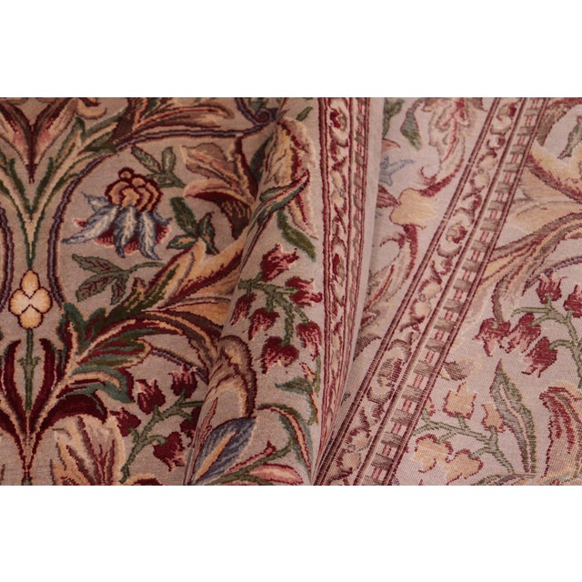 Gray Art Nouveau 1990's Pak-Persian Gray/Gray Wool Rug - 9'0'' X 12'4'' For Sale - Image 8 of 10