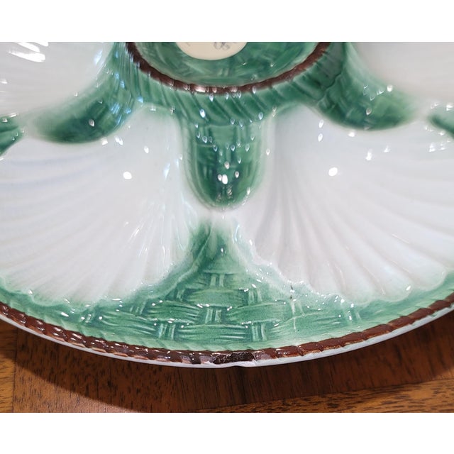 1900s St. Clement Majolica Oyster Plate For Sale In West Palm - Image 6 of 9