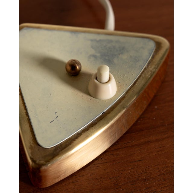 Cream Vintage Swedish Table Lamp, 1940s For Sale - Image 8 of 9