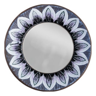 Ceramic Mirror by Alingsås Keramik, Sweden, 1960s For Sale