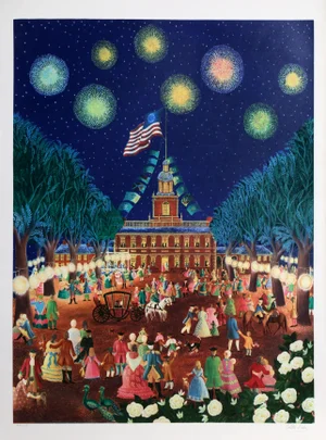 Independence Day, Colette Raker Screenprint, Signed and Numbered in Pencil