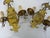 Italian Gilt Metal Wall Lights with Glass Pendants, 1960s, Set of 2 For Sale - Image 9 of 10
