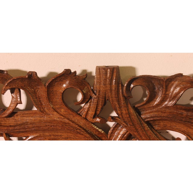 Small Gothic Carved Panel in Oak For Sale - Image 5 of 8