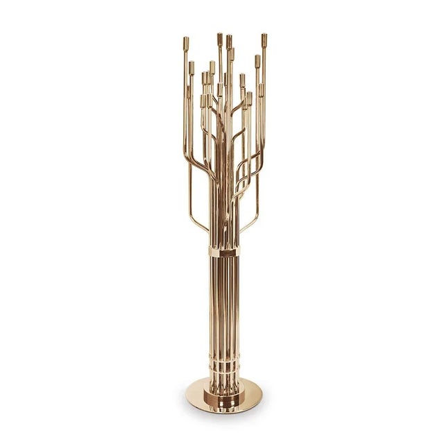 Gold Janis Floor Lamp by DelightFULL For Sale - Image 8 of 8