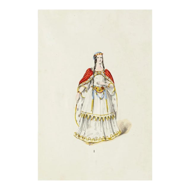Theatrical Costume, Original Lithograph, Early 20th-Century For Sale