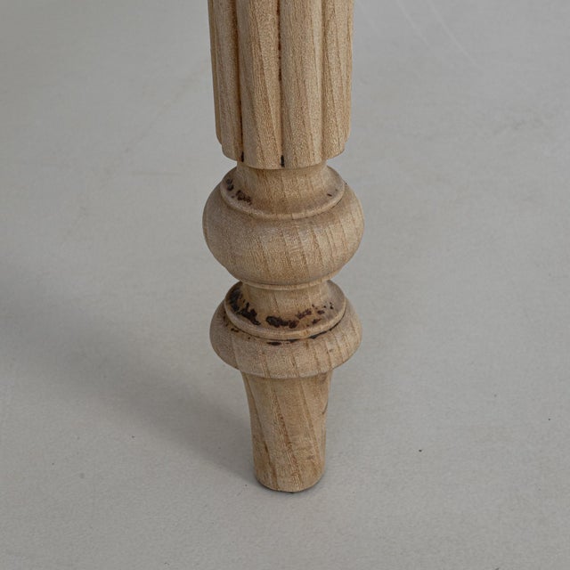 19th Century French Louis XVI Wooden Writing Table With Drawer For Sale - Image 12 of 18